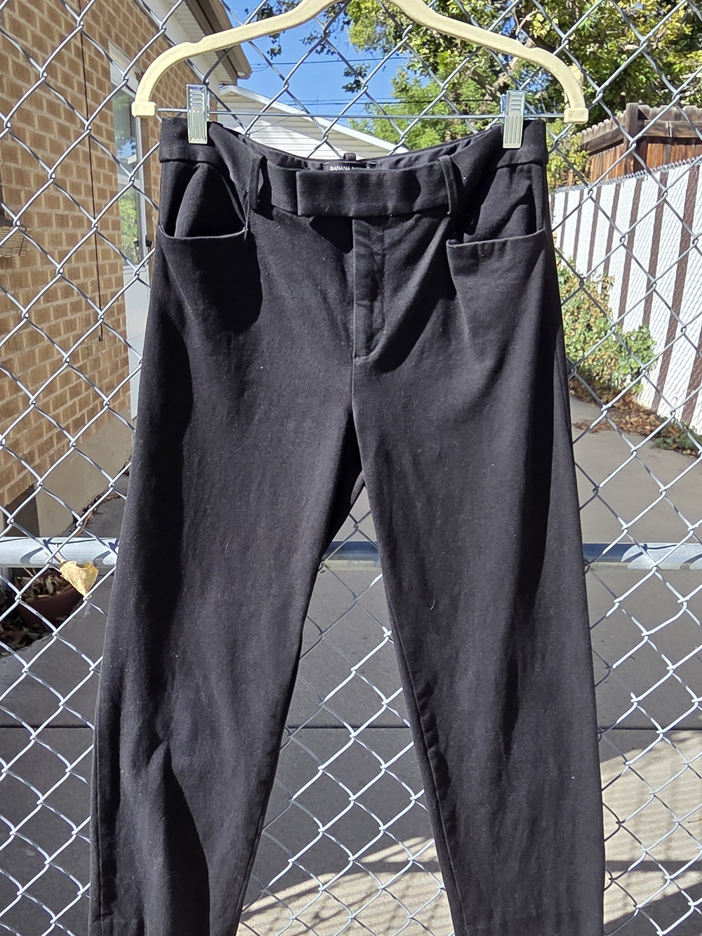 Banana Republic Black High Rise Sloan Straight-Leg Ankle Women’s Pants 8